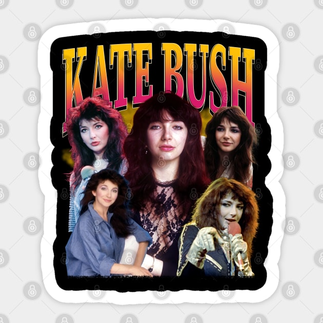Vintage Kate Bush Retro 80s 90s Sticker by Chea Shepherd